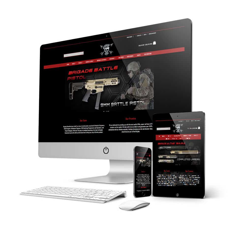 Brigade Firearms - Miami Website Design and SEO Services
