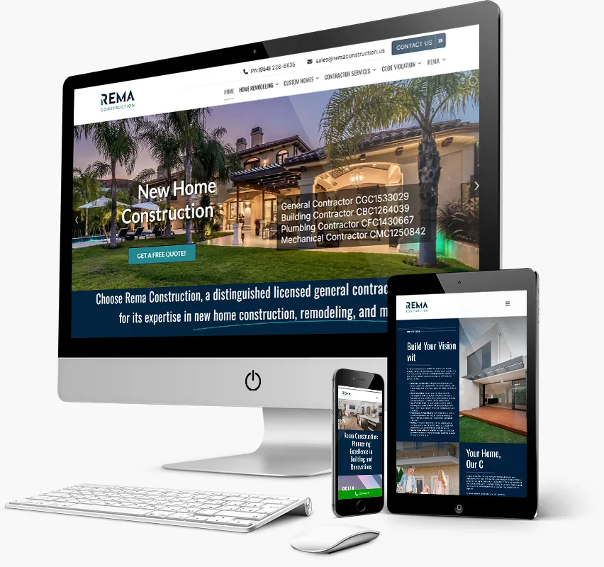 rema construction - Miami Website Design Company